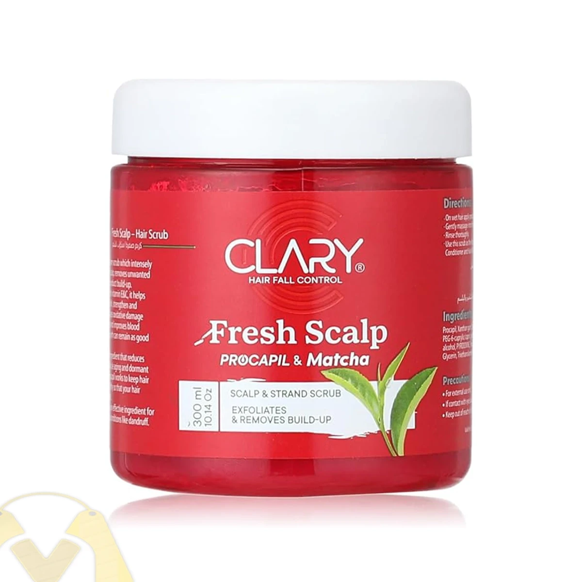 qjrcaUxCdFq5WXRN1LbzB28staUXhbezjeVvhiwU كلاري مقشر الشعر لفروة الرأس المنعشة 300 مل - Image 1