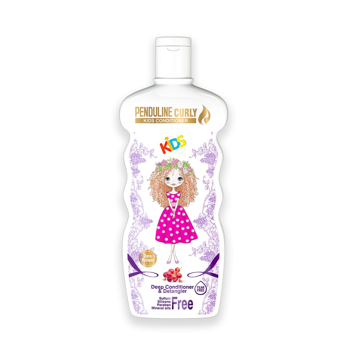 51Yy1WwMrqL بلسم بيندولين كيرلي للأطفال | زيت الأرغان | ٣٠٠ مل | تنظيف لطيف وتحكم بالتجعد | مغذي ومرطب - Image 1