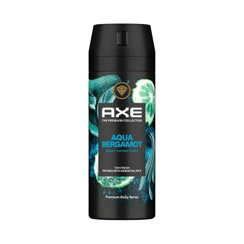 6221155201591-150 مل-1 Axe Men Aqua Bergamot Deodorant Body Spray - 150ml - الصورة 1