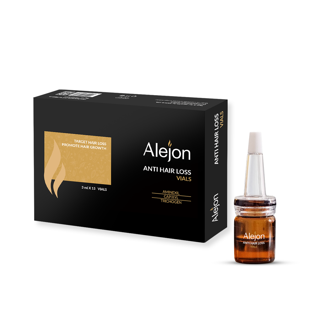 Alejon-Anti-Hair-Loss-Vials قوارير أليخون لعلاج تساقط الشعر - Image 1