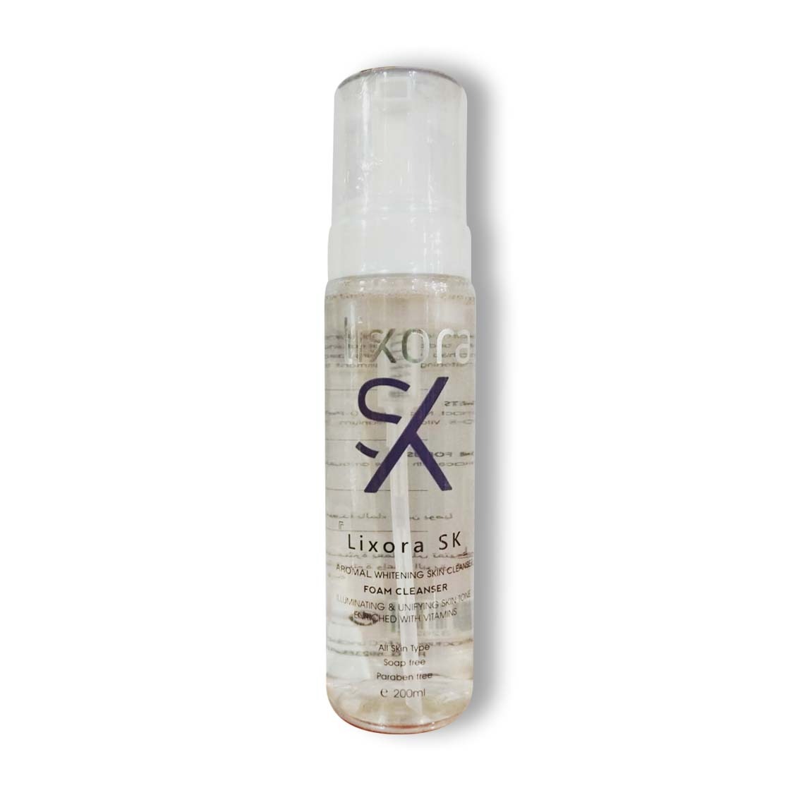 LIXORA-SK-WHITENING-CLEANSER-FOAM-200ML ليكسورا - إس كيه رغوة منظفة ومبيضة 200 مل - Image 1