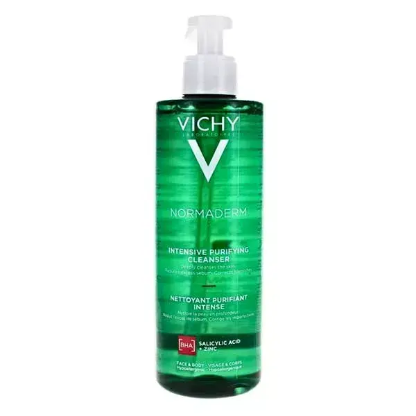 Vichy-Normaderm-Phytosolution-Gel-Purifiant-Intense-400ml جل فيشي نورماديرم المنظف 400 مل - Image 1
