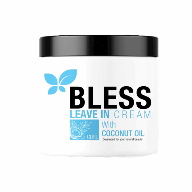 cropped-Bless-Leave-in-cream-with-Coconut-oil-1.png Bless Leave in cream 450 ml - Image 1