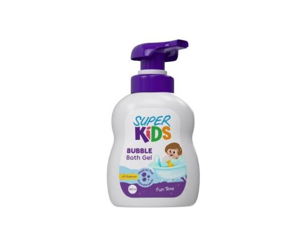 cropped-bubble-bath-gel-300-ml.jpg Superkids Bubble Bath Gel Fun Time - 300ml - الصورة 1