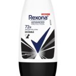 مزيل عرق ريكسونا ، حماية متقدمة، 72 ساعة+، شفاف، رول أون، غير مرئي، جاف، أسود وأبيض، 50 مل